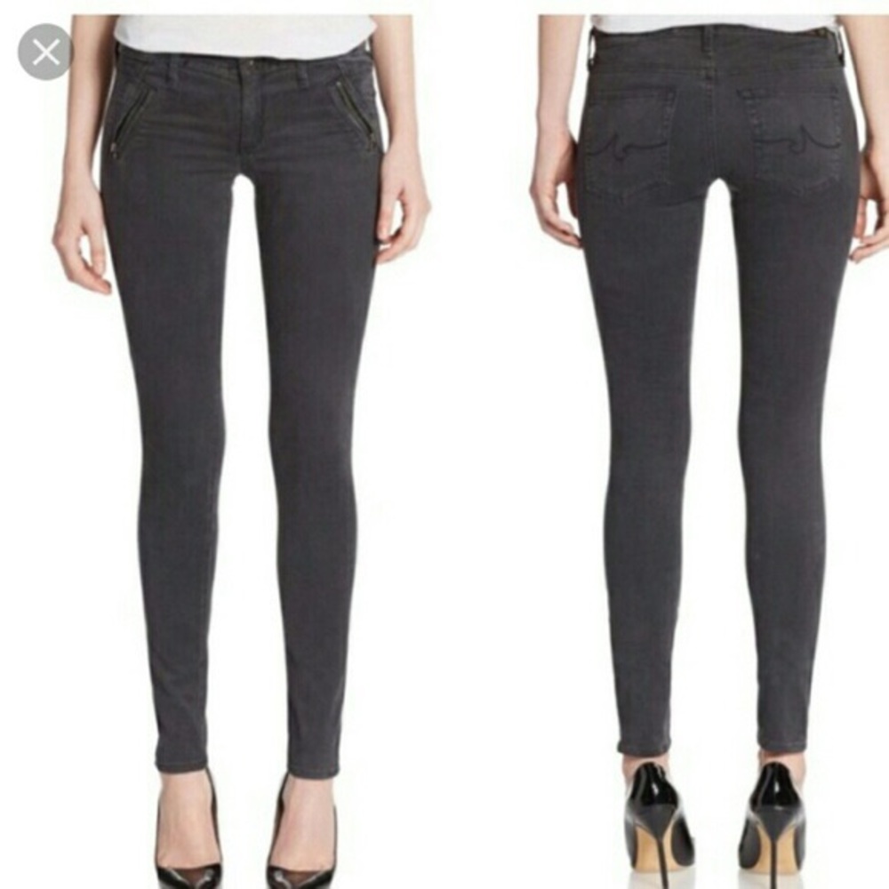 AG The willow Zip Extreme Skinny Jeans